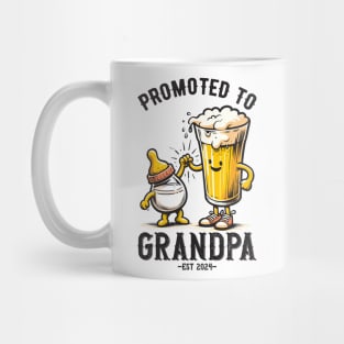 Promoted To Grandpa Est 2024 Mug